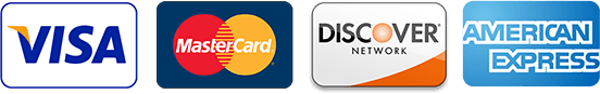 Accepting Visa, MasterCard, Discover, and American Express